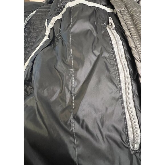 Calvin Klein Pack able Premium Down Puffer Jacket Coat Sz M Gray- Silver - Picture 12 of 14